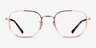 Ray-Ban RB6496 Rose Gold MetalEyeglass Frames from EyeBuyDirect, Front View