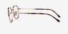 Ray-Ban RB6496 Rose Gold MetalEyeglass Frames from EyeBuyDirect, Side View