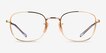 Ray-Ban RB6497 Gold MetalEyeglass Frames from EyeBuyDirect, Front View
