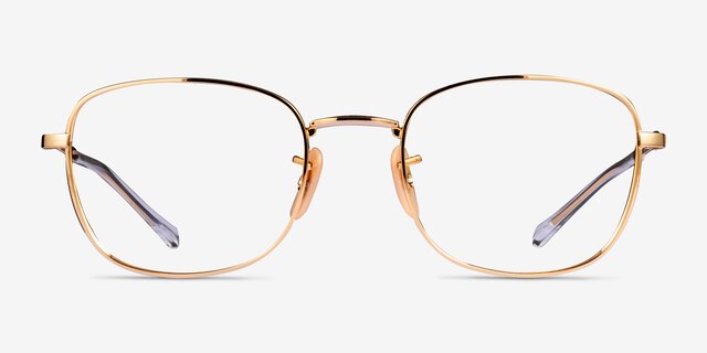 Ray-Ban RB6497 Gold MetalEyeglass Frames from EyeBuyDirect, Front View