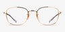 Ray-Ban RB6497 Gold MetalEyeglass Frames from EyeBuyDirect, Front View