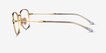 Ray-Ban RB6497 Gold MetalEyeglass Frames from EyeBuyDirect, Side View