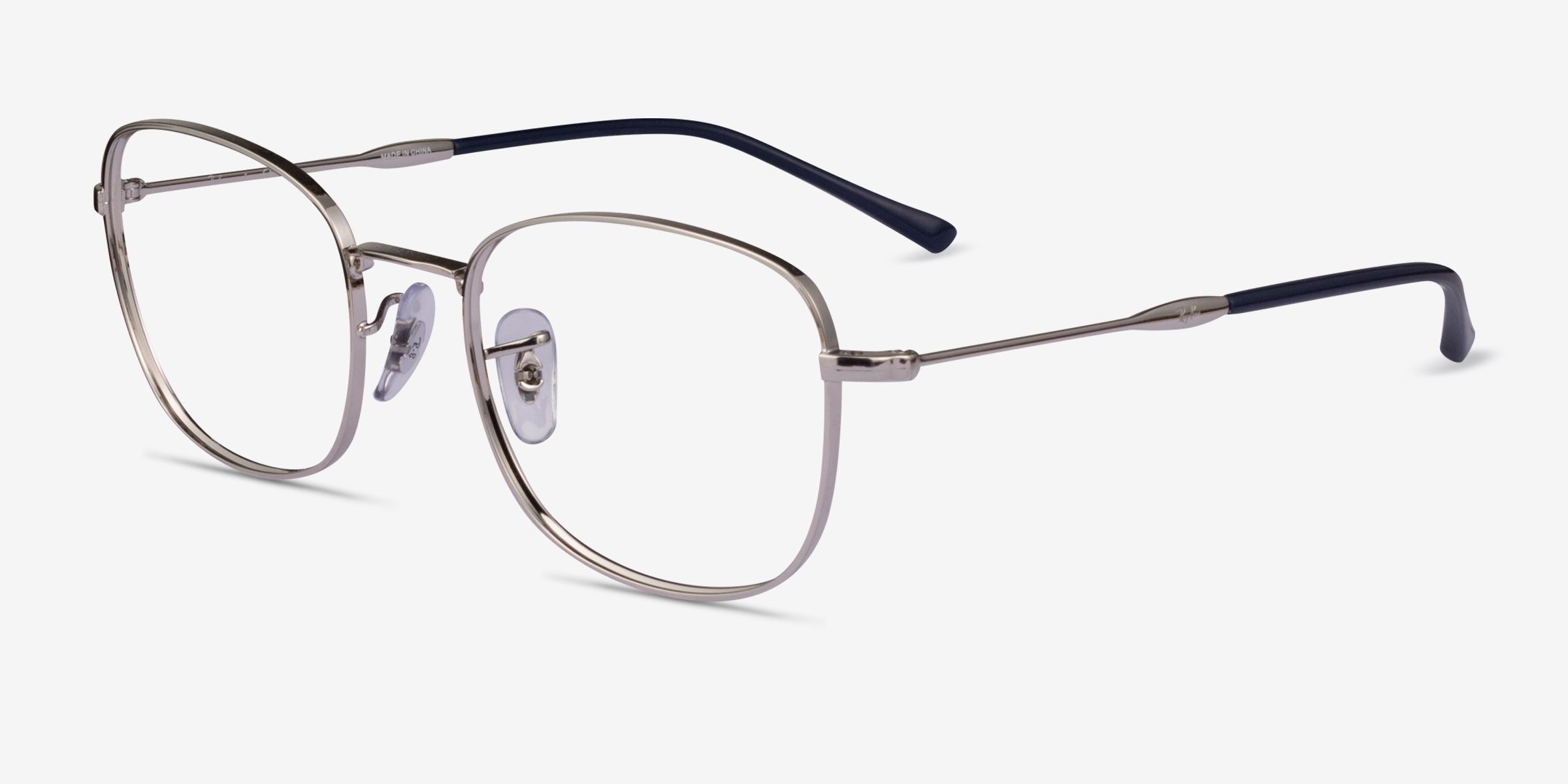 Ray-Ban RB6497 - Oval Silver Frame Eyeglasses | Eyebuydirect Canada