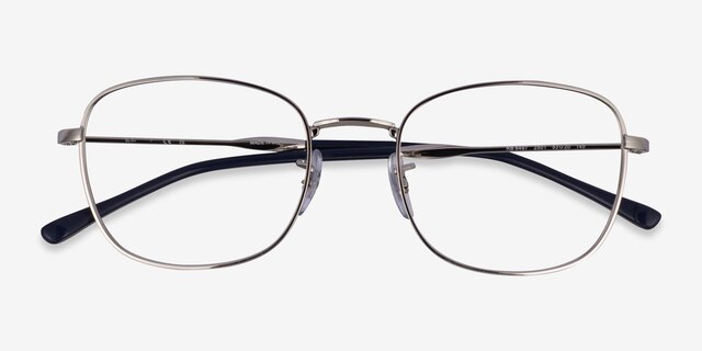 Ray-Ban RB6497 Silver MetalEyeglass Frames from EyeBuyDirect, Closed View