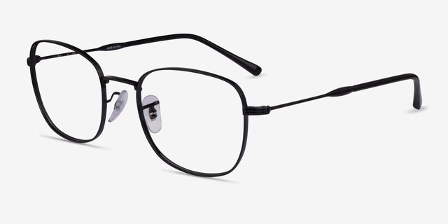Ray-Ban RB6497 Black MetalEyeglass Frames from EyeBuyDirect, Angle View