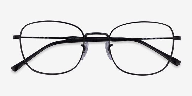 Ray-Ban RB6497 Black MetalEyeglass Frames from EyeBuyDirect, Closed View