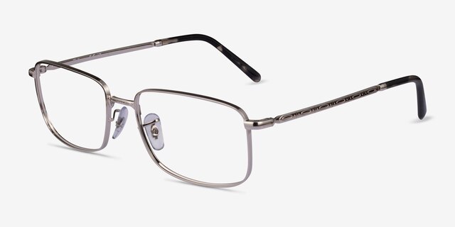 Ray-Ban RB3717V Silver MetalEyeglass Frames from EyeBuyDirect, Angle View