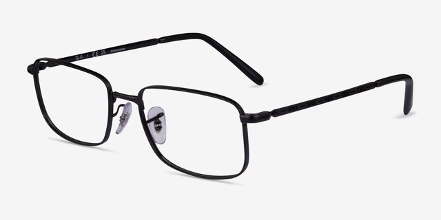 Ray-Ban RB3717V Black MetalEyeglass Frames from EyeBuyDirect, Angle View