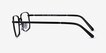 Ray-Ban RB3717V Black MetalEyeglass Frames from EyeBuyDirect, Side View