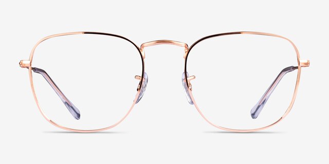 Ray-Ban RB3857V Frank Rose Gold MetalEyeglass Frames from EyeBuyDirect, Front View