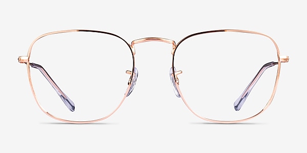 Ray-Ban RB3857V Frank Rose Gold Metal Eyeglass Frames