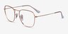 Ray-Ban RB3857V Frank Rose Gold MetalEyeglass Frames from EyeBuyDirect, Angle View