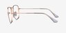 Ray-Ban RB3857V Frank Rose Gold MetalEyeglass Frames from EyeBuyDirect, Side View