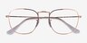 Ray-Ban RB3857V Frank Rose Gold MetalEyeglass Frames from EyeBuyDirect, Closed View