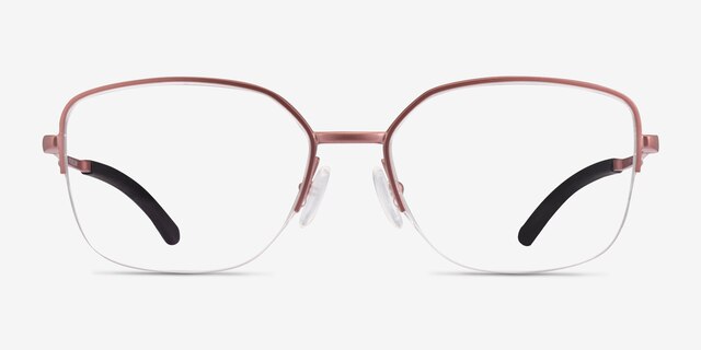 Oakley Moonglow Satin Light Berry MetalEyeglass Frames from EyeBuyDirect, Front View