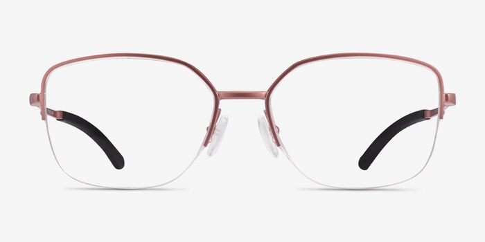 Oakley Moonglow Satin Light Berry Metal Eyeglass Frames from EyeBuyDirect