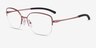 Oakley Moonglow Satin Light Berry MetalEyeglass Frames from EyeBuyDirect, Angle View