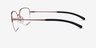 Oakley Moonglow Satin Light Berry MetalEyeglass Frames from EyeBuyDirect, Side View