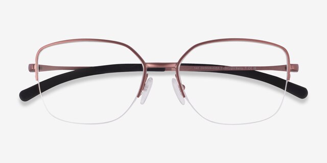 Oakley Moonglow Satin Light Berry MetalEyeglass Frames from EyeBuyDirect, Closed View