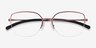 Oakley Moonglow Satin Light Berry MetalEyeglass Frames from EyeBuyDirect, Closed View