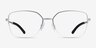 Oakley Moonglow Satin Chrome MetalEyeglass Frames from EyeBuyDirect, Front View