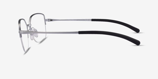Oakley Moonglow Satin Chrome MetalEyeglass Frames from EyeBuyDirect, Side View