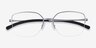 Oakley Moonglow Satin Chrome MetalEyeglass Frames from EyeBuyDirect, Closed View