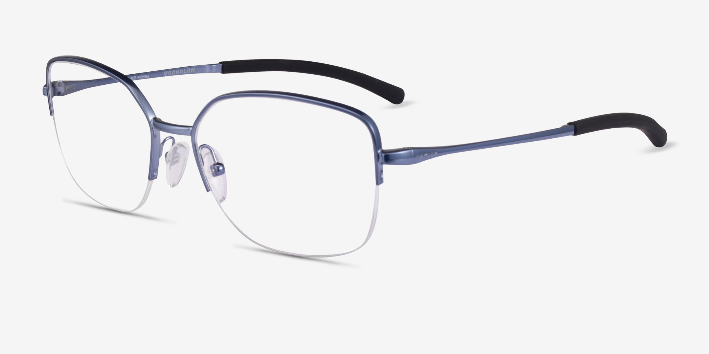 Oakley Moonglow - Square Satin Blue Frame Eyeglasses | Eyebuydirect