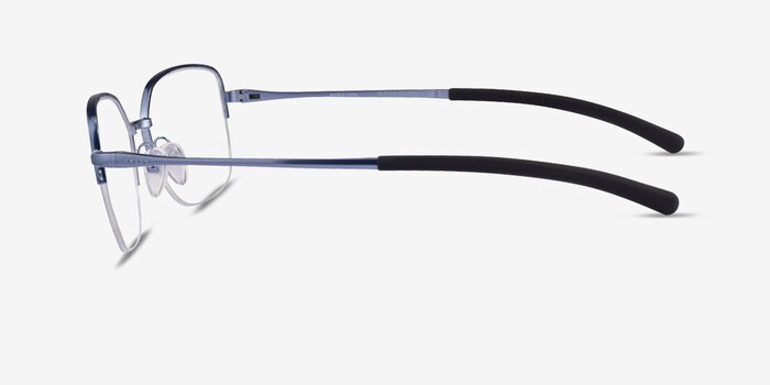 Oakley Moonglow Satin Blue Metal Eyeglass Frames from EyeBuyDirect