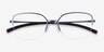 Oakley Moonglow Satin Blue MetalEyeglass Frames from EyeBuyDirect, Closed View