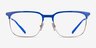 ARNETTE Maybe Mae Royal Blue MetalEyeglass Frames from EyeBuyDirect, Front View
