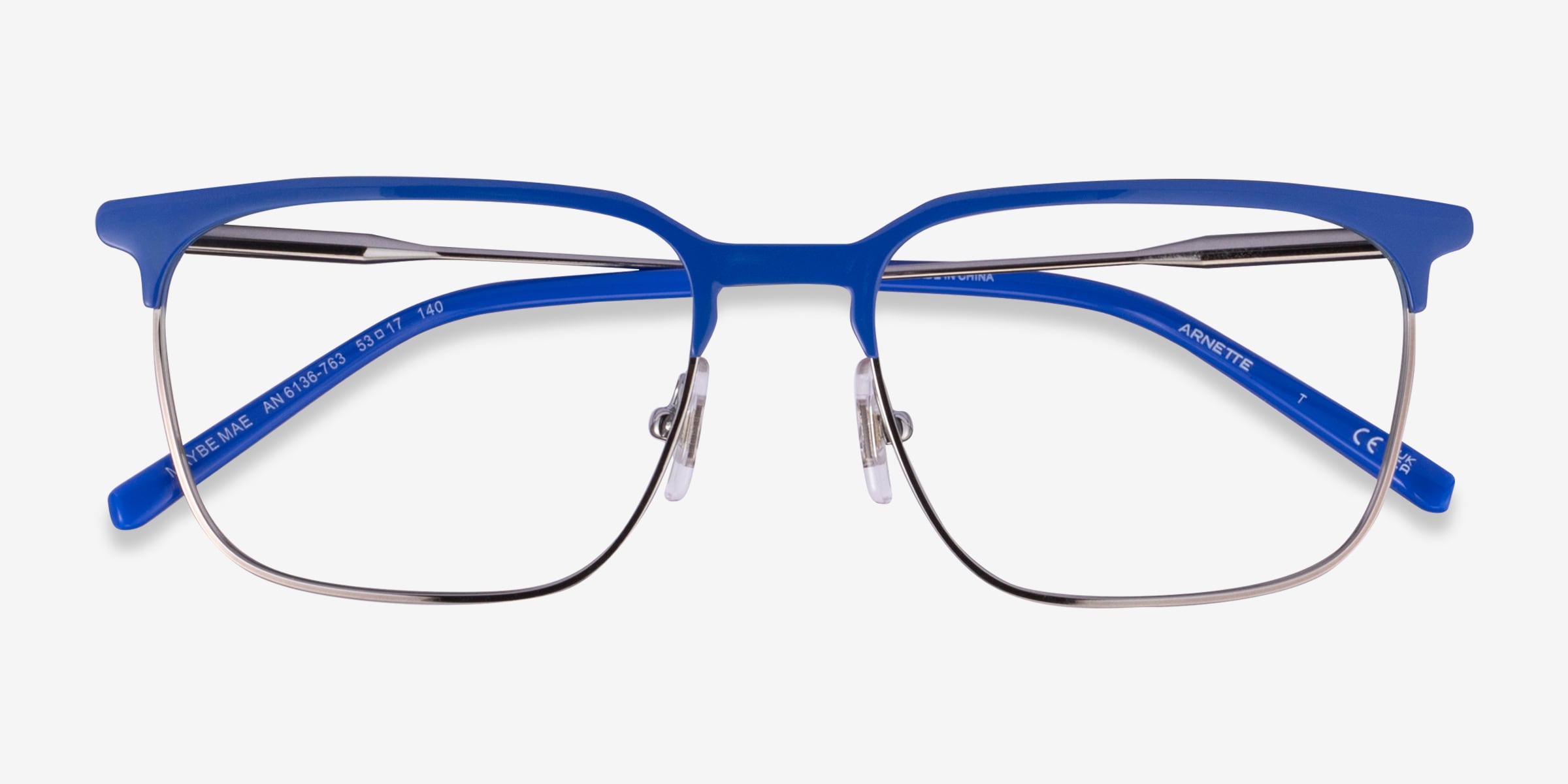 ARNETTE Maybe Mae - Square Gunmetal Frame Glasses For Men