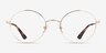 Vogue Eyewear VO4127 Pale Gold MetalEyeglass Frames from EyeBuyDirect, Front View