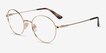 Vogue Eyewear VO4127 Pale Gold MetalEyeglass Frames from EyeBuyDirect, Angle View