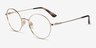 Vogue Eyewear VO4127 Pale Gold MetalEyeglass Frames from EyeBuyDirect, Angle View