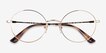 Vogue Eyewear VO4127 Pale Gold MetalEyeglass Frames from EyeBuyDirect, Closed View