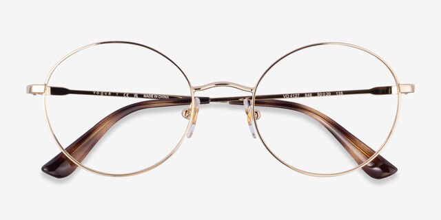 Vogue Eyewear VO4127 Pale Gold MetalEyeglass Frames from EyeBuyDirect, Closed View
