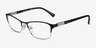 Vogue Eyewear VO4057B Black Silver MetalEyeglass Frames from EyeBuyDirect, Angle View