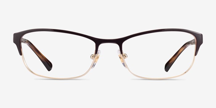 Vogue Eyewear VO4057B Brown Pale Gold Metal Eyeglass Frames from EyeBuyDirect