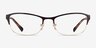 Vogue Eyewear VO4057B Brown Pale Gold MetalEyeglass Frames from EyeBuyDirect, Front View