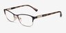 Vogue Eyewear VO4057B Brown Pale Gold MetalEyeglass Frames from EyeBuyDirect, Angle View
