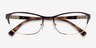 Vogue Eyewear VO4057B Brown Pale Gold MetalEyeglass Frames from EyeBuyDirect, Closed View