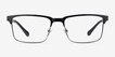ARNETTE Component Shiny Black MetalEyeglass Frames from EyeBuyDirect, Front View