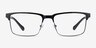ARNETTE Component Shiny Black MetalEyeglass Frames from EyeBuyDirect, Front View