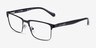 ARNETTE Component Shiny Black MetalEyeglass Frames from EyeBuyDirect, Angle View