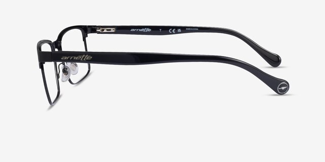 ARNETTE Component Shiny Black MetalEyeglass Frames from EyeBuyDirect, Side View