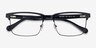 ARNETTE Component Shiny Black MetalEyeglass Frames from EyeBuyDirect, Closed View