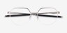Oakley Inner Foil Satin Chrome MetalEyeglass Frames from EyeBuyDirect, Closed View