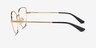 Vogue Eyewear VO4109 Black Gold MetalEyeglass Frames from EyeBuyDirect, Side View