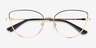 Vogue Eyewear VO4109 Black Gold MetalEyeglass Frames from EyeBuyDirect, Closed View